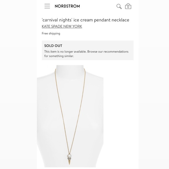 Kate Spade ♠️ Carnival Nights Ice Cream Necklace - Picture 5 of 8